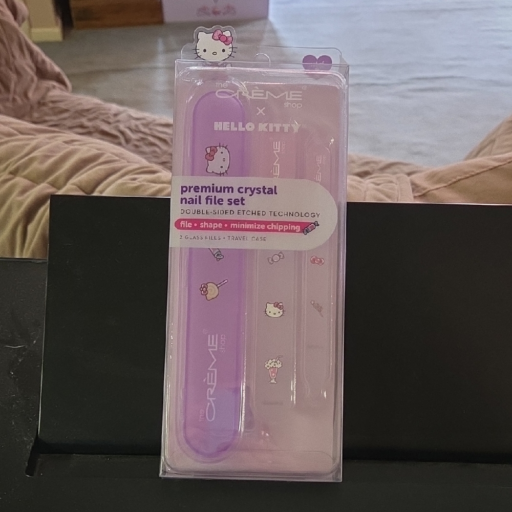 Hello Kitty Lavender Crystal Nail File Set